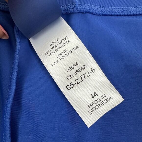 Swimsuits For All Plus Size 44 Blue Swimsuit Bottom Shorts Stretch No Lining - Picture 4 of 7